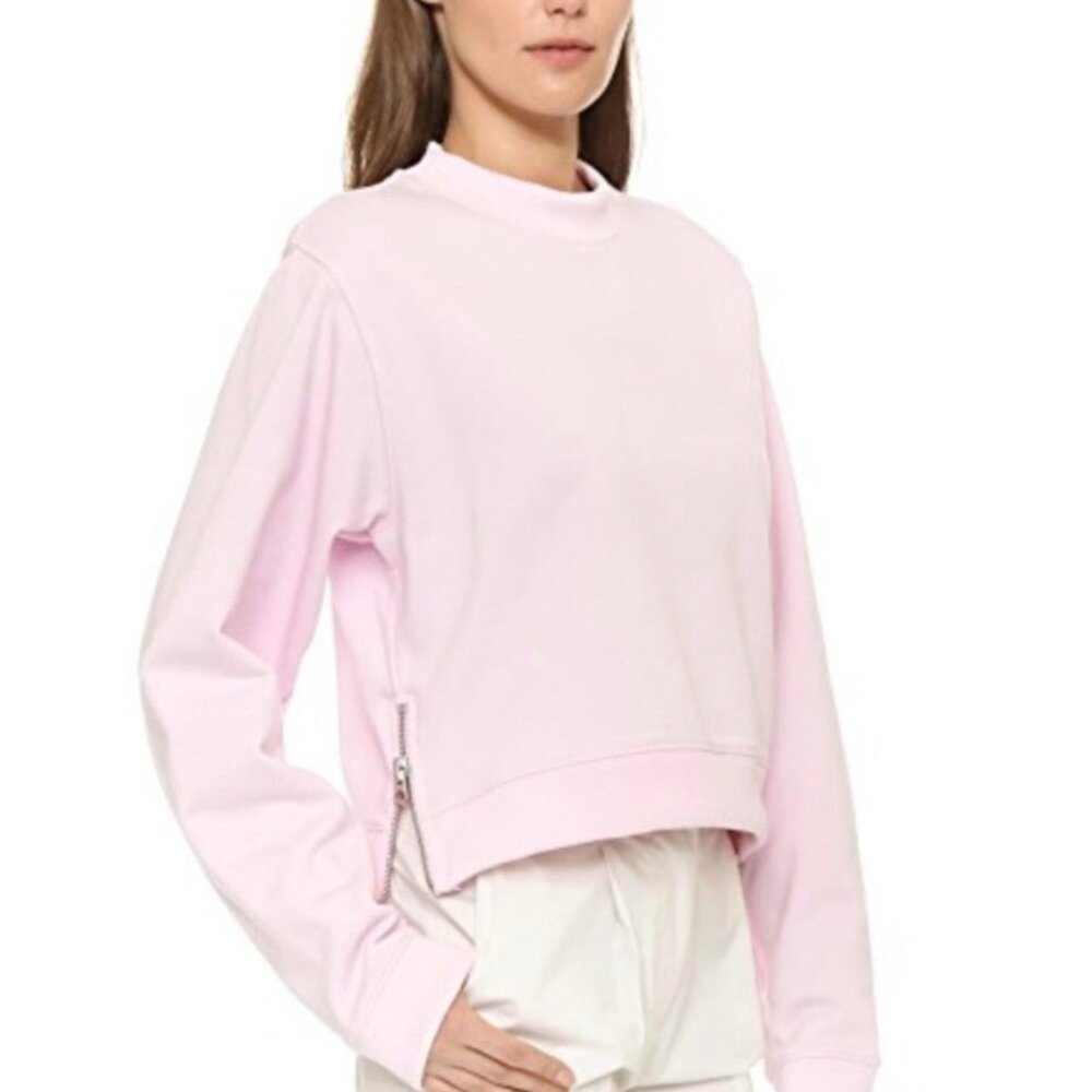 Acne Studios | Light Pink Bird Fleece Side Zip Sweatshirt